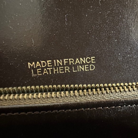 Antique French Crocodile Clutch - Picture 2 of 4